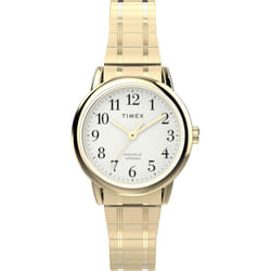 Timex Women's Easy Reader 25mm Watch - Gold-Tone Expansion Band White Dial Gold-Tone Case