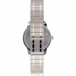Timex Women's Easy Reader 25mm Watch - Two-Tone Expansion Band White Dial Silver-Tone Case