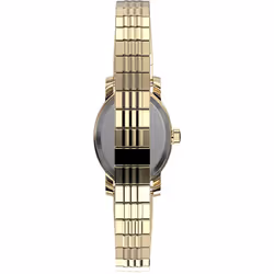 Timex Women's Cavatina 18mm Watch - Gold-Tone Expansion Band Mother of Pearl Dial Gold-Tone Case