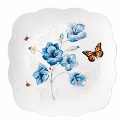 Lenox Butterfly Meadow Square Dinner Plate  7.16