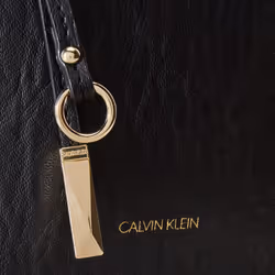 Calvin Klein Gabrianna Bubble Lamb Mini Tote Crossbody  Black/Gold