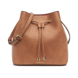 Calvin Klein Gabrianna Novelty Bucket Shoulder Bag  Caramel