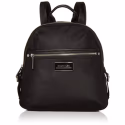 Calvin Klein womens Sussex Nylon Backpack Black/Silver One Size