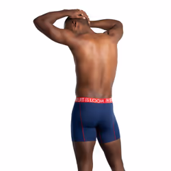 Fruit of the Loom Men's Performance Cooling Boxer Briefs  Black/Grey