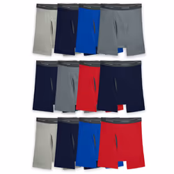 Fruit of the Loom Mens Coolzone Briefs Moisture Wicking & Breathable Assorted Color Multipacks Boxer 12 Pack - Assorted Co ...