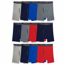 Fruit of the Loom Men's Coolzone Boxer Moisture Wicking Breathable Assorted Color Multipacks Brief 12 Pack - Assorted Color ...