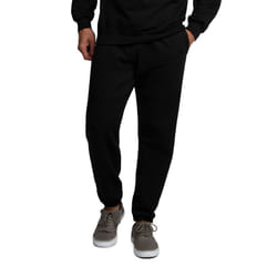 Fruit of the Loom Men's Eversoft Fleece Joggers with Pockets  Relaxed Fit  Moisture Wicking  Breathable  Tapered Sweatpants  Black  Large