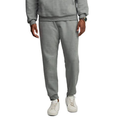 Fruit of the Loom Men's Eversoft Fleece Joggers with Pockets  Relaxed Fit  Moisture Wicking  Breathable  Tapered Sweatpants  Grey Heather  Small