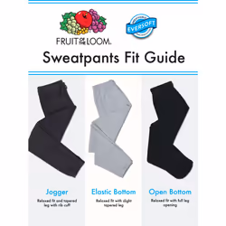 Fruit of the Loom Men's Eversoft Fleece Joggers with Pockets  Relaxed Fit  Moisture Wicking  Breathable  Tapered Sweatpants  Black  Medium