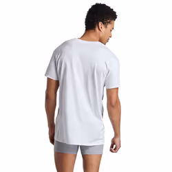 Fruit of the Loom Men's Tag-Free Cotton Undershirts  Regular-V-Neck-4 Pack White  Medium