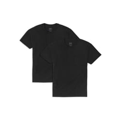 Fruit of the Loom Men's Eversoft Cotton T-Shirts S-4XL  Pocket-2 Pack-Black  Large