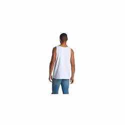Fruit of the Loom Men's Eversoft Cotton Sleeveless T Shirts  Breathable & Moisture Wicking with Odor Control  Sizes S-4X  Tank-2 Pack-White Ice  Large