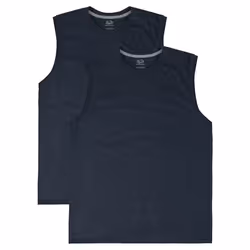 Fruit of the Loom Men's Eversoft Cotton Sleeveless T Shirts  Breathable & Moisture Wicking with Odor Control  Sizes S-4X  Mus ...
