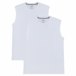 Fruit of the Loom Men's Eversoft Cotton Sleeveless T Shirts Breathable & Moisture Wicking with Odor Control Sizes S-4X Mus ...
