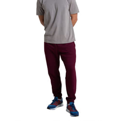 Fruit of the Loom Men's Eversoft Fleece Joggers with Pockets  Relaxed Fit  Moisture Wicking  Breathable  Tapered Sweatpants  Maroon  Medium