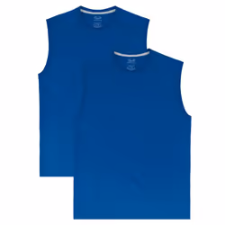 Fruit of the Loom Men's Eversoft Cotton Sleeveless T Shirts Breathable & Moisture Wicking with Odor Control Sizes S-4X Mus ...