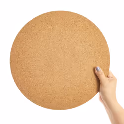 Juvale Plant Cork Mat Round Planter Plate for Home Decor House Plants 12 in 3 Pack