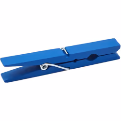 Juvale Wooden Clothespins for Baby Shower and Hanging 4-inch  Blue  100-Pack