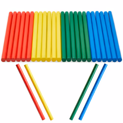 Juvale 24 Pack of Rhythm Sticks for Kids Bulk - 8 inches Wooden Lummi Sticks Music Toys - Classroom Preschool Percussion Inst ...