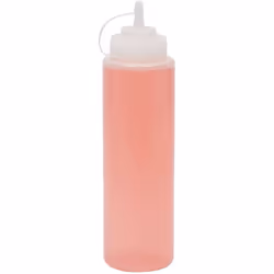 Plastic Condiment Squeeze Bottles Clear  32 oz  6 Pack