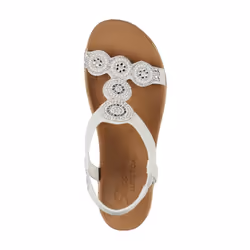 Skechers womens Beverlee - Date Glam Sandal   Off White   8.5