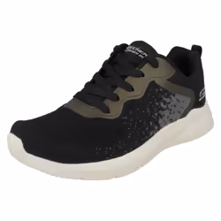 Ladies BOBS SPORTS By Skechers Lace Up Trainers Metro Racket - Black, UK 5