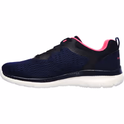 ) Skechers Bountiful Quick Path Textile Women's Navy/Hot Pink Trainers - Blue, 7 (Adults'
