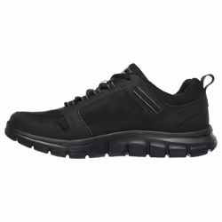 ) Skechers Track Knockhill Leather Men's Black Trainers - Black, 7 (Adults' - Additional view 4