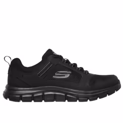 ) Skechers Track Knockhill Leather Men's Black Trainers - Black, 7 (Adults' - Additional view 5