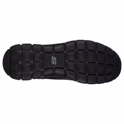 ) Skechers Track Knockhill Leather Men's Black Trainers - Black, 11 (Adults'