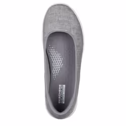 Skechers Women's GO Walk LITE-136001 Ballet Flat  Gray  7 Medium US