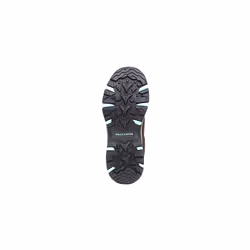 Skechers Women's Trego Base Camp Hiking Boot, Chocolate Suede/Textile/Light Blue Trim, 6 UK