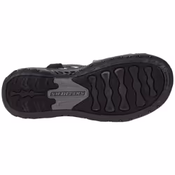 Skechers womens Reggae - IRIE MON -Multi Strap Toe Thong Sandal   Blac