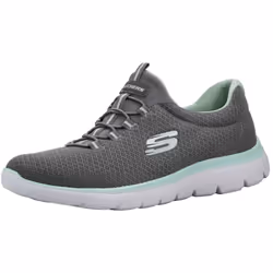 Skechers Sport Women's Summits Sneaker  Grey/Aqua  8 W