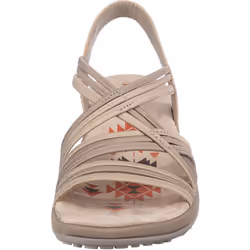 Skechers Women's Reggae Slim-Simply Stretch Sport Sandal Natural/Taupe 9