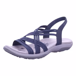 Skechers Women's Reggae Slim-Simply Stretch Sport Sandal  Navy  10