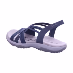 Skechers Women's Reggae Slim-Simply Stretch Sport Sandal  Navy  10