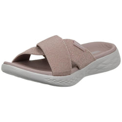 Skechers womens On-the-go 600 - 16259 Slide Sandal  Rose gold  8 Wide US