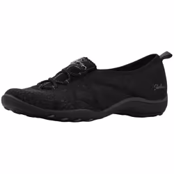 Skechers Women's Breathe-Easy-A-Look Mary Jane Flat, Black, 8 M US