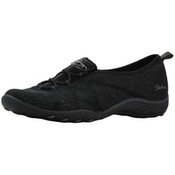 Skechers Women's Breathe-Easy-A-Look Mary Jane Flat  Black  9 M US