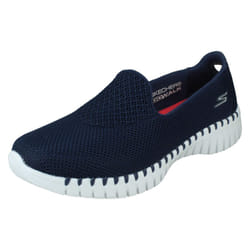 Ladies Skechers Comfortable Trainers Go Walk Smart Believe 124296 - Black, UK 2