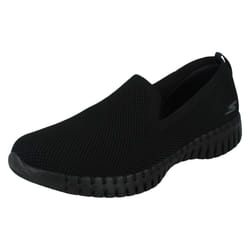 Ladies Skechers Comfortable Trainers Go Walk Smart Believe 124296 - Black, UK 5.5
