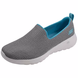 Skechers Women's Go Walk Joy Grey/Light Blue Sneaker 9.5 M US