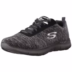 Skechers Women's Flex Appeal 2.0 Black/Charcoal Sneaker 7 W US