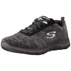 Skechers Women's Flex Appeal 2.0 Black/Charcoal Sneaker 7 W US