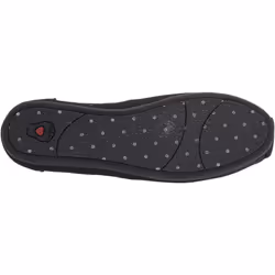 Skechers BOBS Women's Bobs Plush-Linen Back Ballet Flat  Black/Black