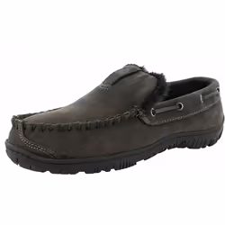 clarks Mens Slippers Suede Venetian Moccasin Indoor  Outdoor Warm And cozy House Slippers For Men (14 M US  grey)