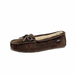clarks Womens Suede Moc Indoor and Outdoor Slipper (11 M US Dk Drown)