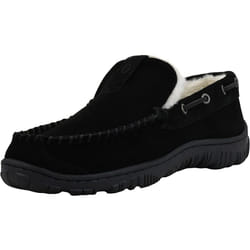 Clarks Men's Venetian Slipper Black (Cream Fur) 9 M US