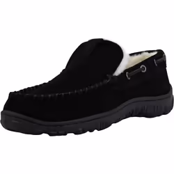 Clarks Men's Venetian Slipper Black (Cream Fur) 9 M US